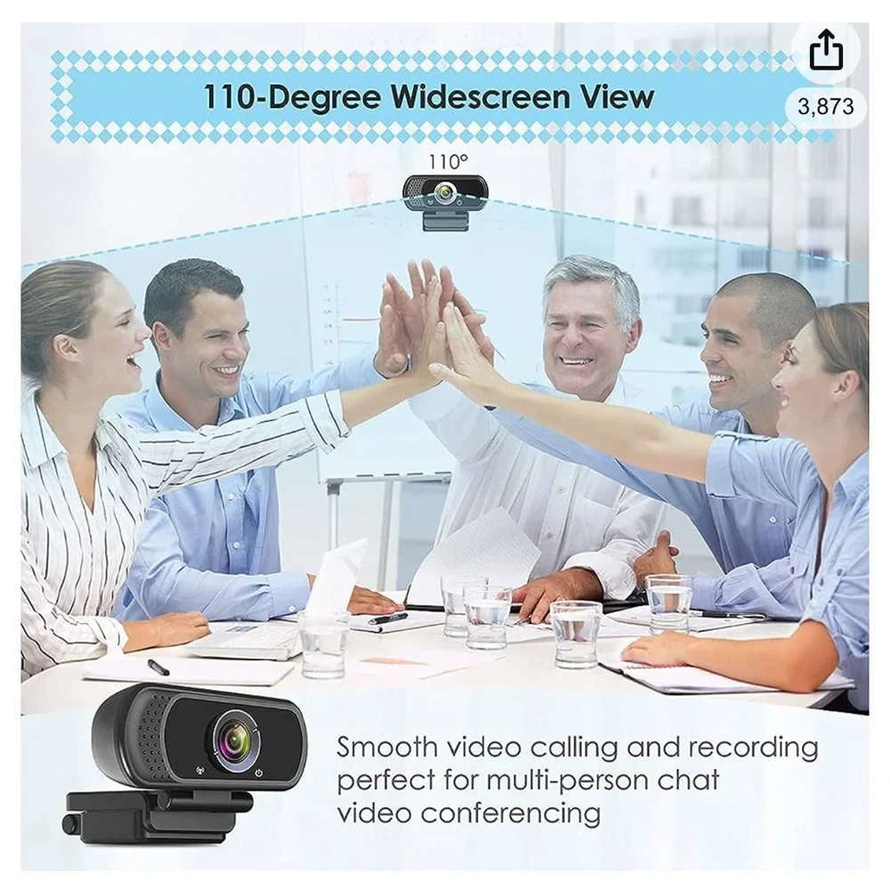 NEW full HD webcam with microphone